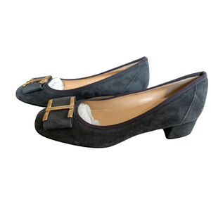 Sesto Meucci Firenze Gray Suede Bow Women's Pumps Size 9N Career
